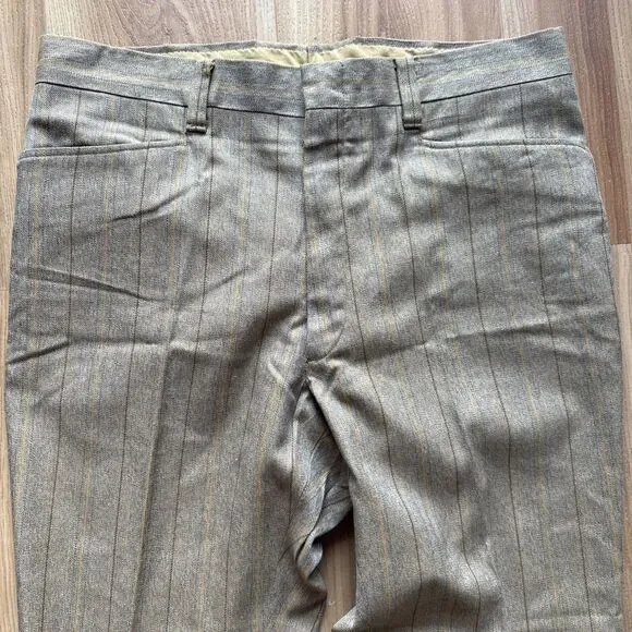 Vtg Levi’s Sta-Prest Slacks Young Men’s 1960s 1970s Talon Pinstripe USA 34 X 29